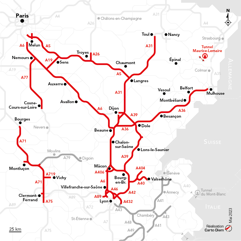 Carte APRR